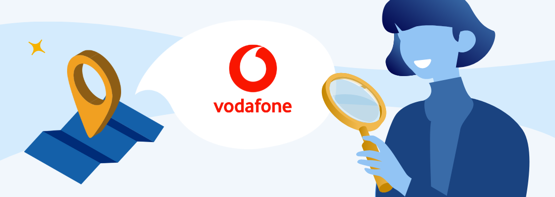 Ilustración de cabecera que representa las sucursales de Vodafone en Vic