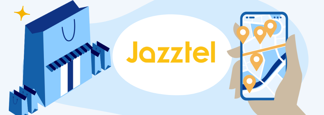Ilustración de cabecera que hace alusión a las sucursales de Jazztel en Calp
