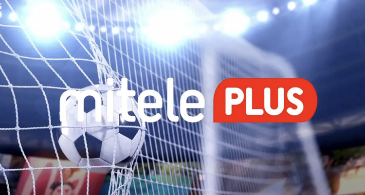 Logo de mitele plus liga y champions en mitele plus