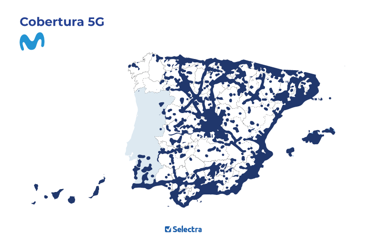 Mapa 5G de Movistar