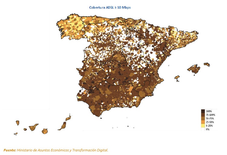 Mapa cobertura ADSL Mapa cobertura ADSL
