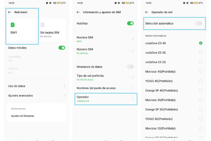 Configurar APN Digi en Android