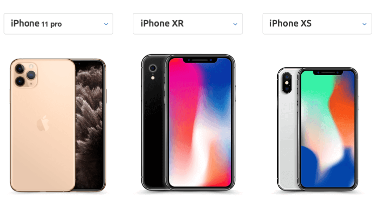 dimensiones iphone x, xs iphone 11