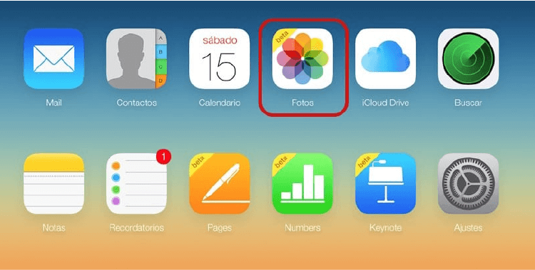 guardar fotos en icloud