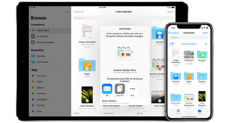 almacenar en icloud