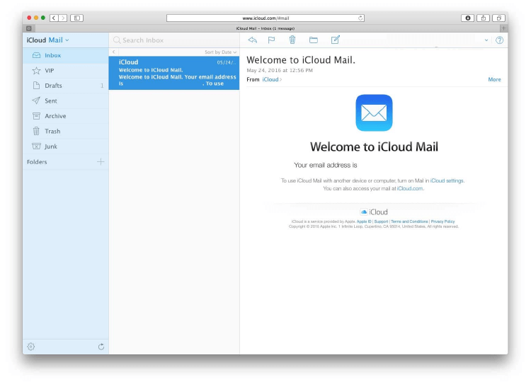 cuenta de mail de icloud