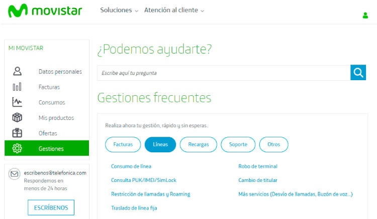 Cómo saber código PUK Movistar