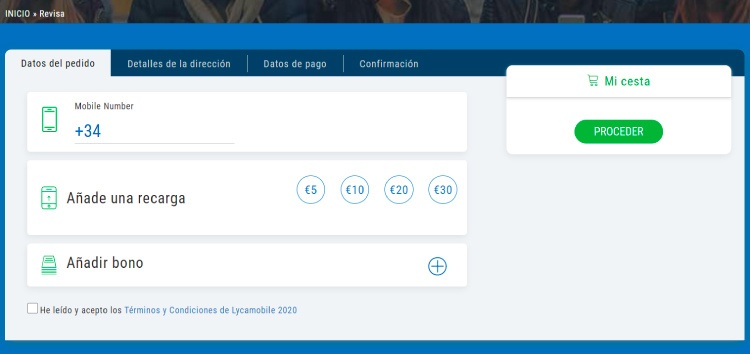 recarga tu tarjeta lycamobile desde su web
