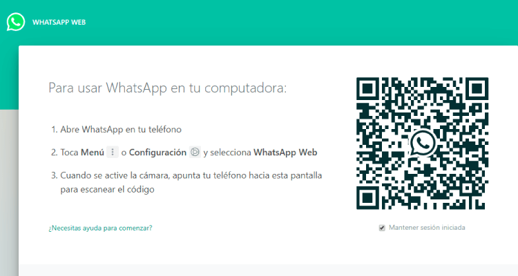 codigo qr whatsapp pc